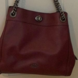 COPY - COACH Oxblood Leather Purse